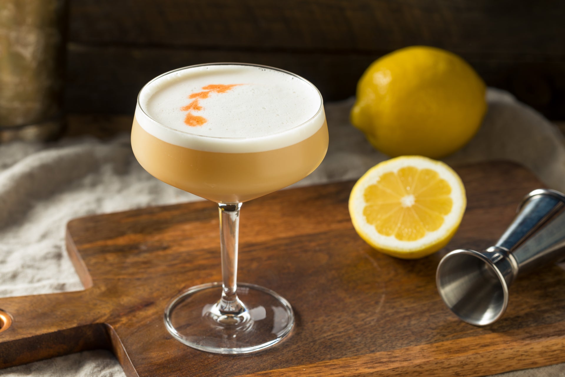 A Premium Whisky Sour made with Baroque ex-Botrytis Australian Single Malt