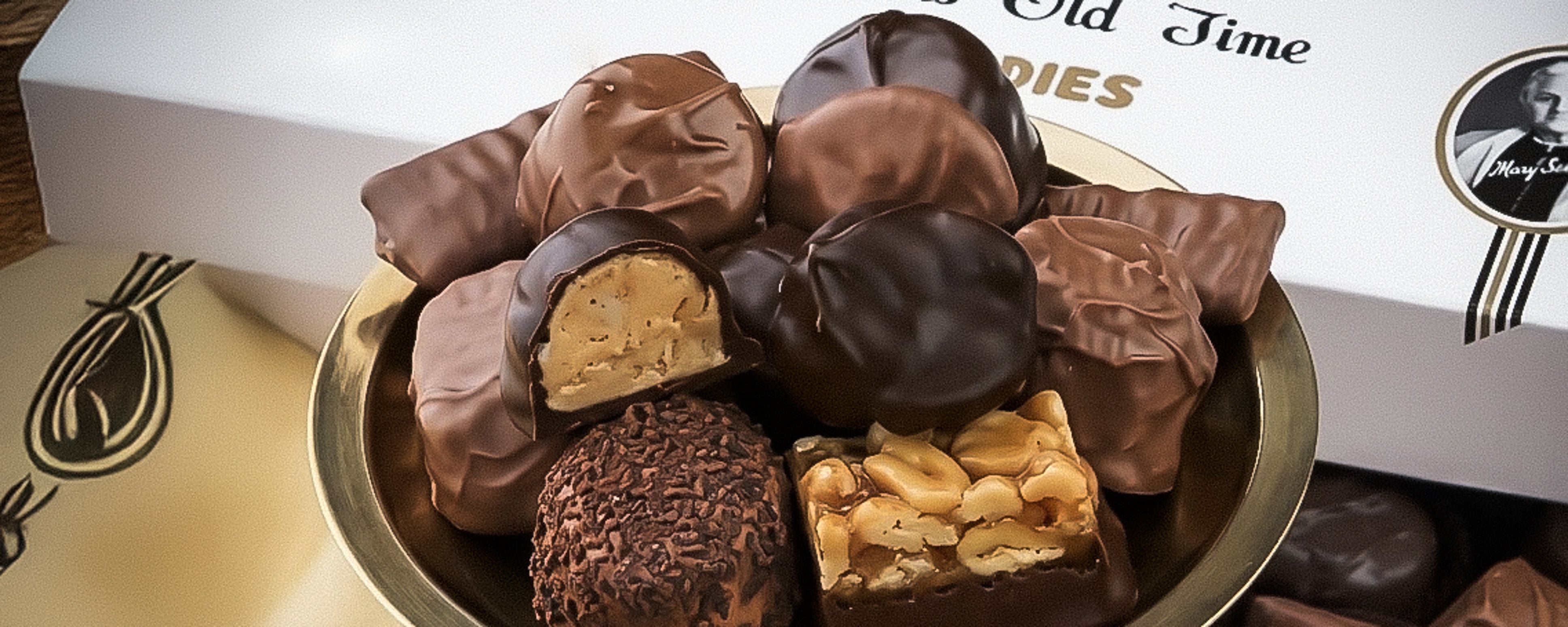 See's toffee chocolate paired with a Baroque ex-Bourbon Premium Old Fashioned, Australian Single Malt