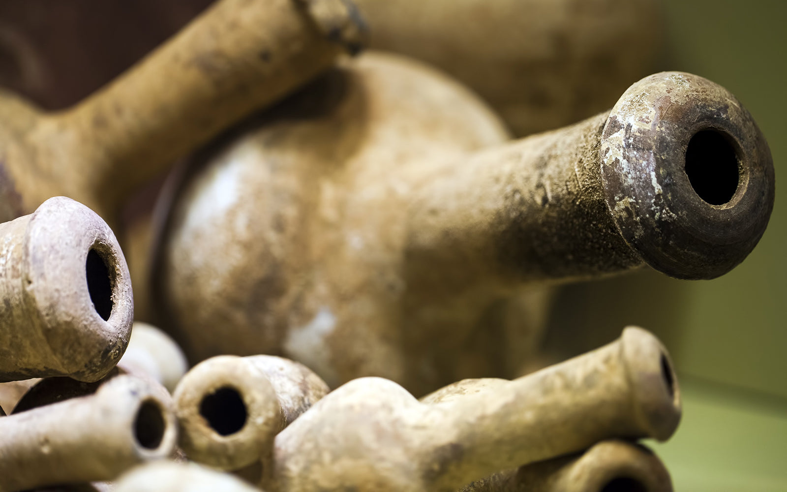Abstract clay bottles, objects of form and continuity that outlive their makers. Baroque Whisky Australian Single Malt.